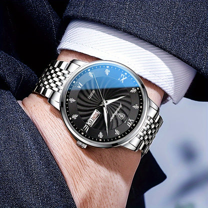 Men's Casual Business Date Luminous Quartz Watch