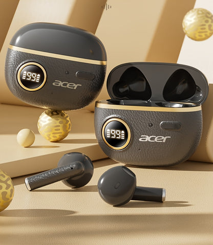 ACER TWS Wireless Earbuds with Deep Bass & Noise Cancellation, Long-Lasting Comfort, HIFI Sound, Touch Controls, Fast Delivery, Compatible with Phones/Tablets/Laptops, Ideal for Running, Music, Business, and More, Wireless Ea