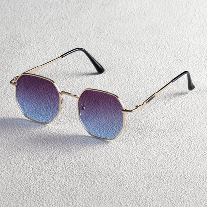 Vintage-Inspired Copper Alloy Full-Rim Men'S Fashion Glasses with Ombre Lenses - Ideal for Daily Commute, Activities & Photo Shoots, Perfect Gift for Halloween, Christmas, Easter, Valentine'S Day, Independence Day, Thanksgivi