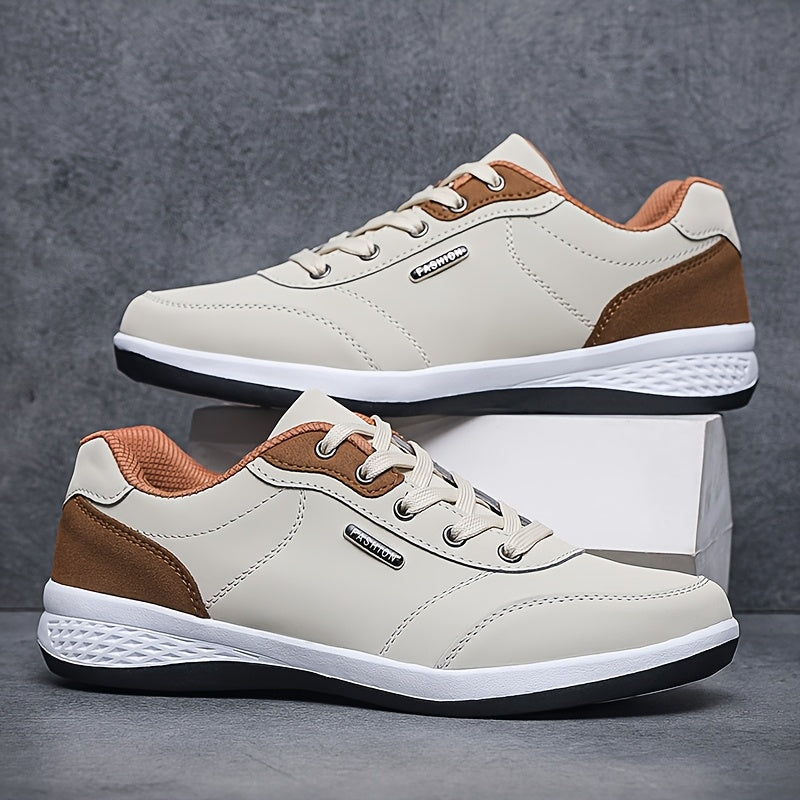 FAYWELLME Unisex Casual սպորտային կոշիկներ, շնչող ցածր վերևից ժանյակավոր սպորտային կոշիկներ, MD ներբանով միաձույլ գույնի բոլոր սեզոնային վազքի կոշիկներ, թեթև գործվածքից վերնամասը սև և արևագույն, հարմարավետ բարձիկ առօրյա հագուստի համար, ամենօրյա կոշիկներ