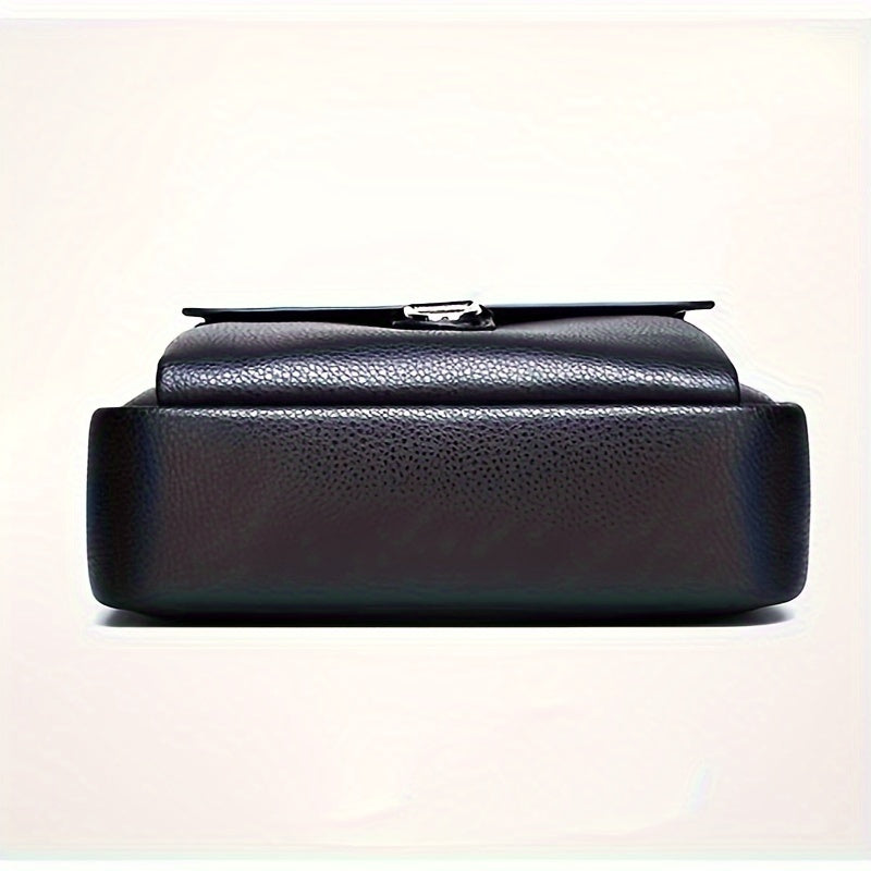New Men'S Shoulder Bag Made of Genuine, Stylish Crossbody Bag, Casual Backpack for Men, Multifunctional Hanging Bag.
