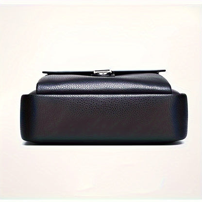 New Men'S Shoulder Bag Made of Genuine, Stylish Crossbody Bag, Casual Backpack for Men, Multifunctional Hanging Bag.