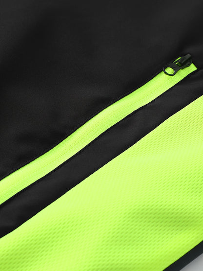 Men'S Casual Patchwork Athletic Suit Comfortable And Good Wear Coat And Long Pants Tracksuit