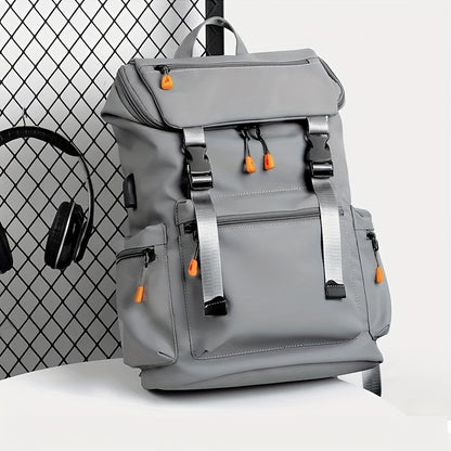 Men's Professional Backpack - Large Capacity Laptop Backpack with 39.62cm Sleeve, Business Computer Bag, Heavy-Duty Zipper Closure, Adjustable Padded Shoulder Straps - Lightweight Work Backpack for Office, College, Travel - E
