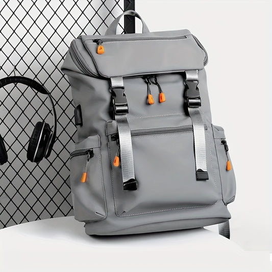 Men's Professional Backpack - Large Capacity Laptop Backpack with 39.62cm Sleeve, Business Computer Bag, Heavy-Duty Zipper Closure, Adjustable Padded Shoulder Straps - Lightweight Work Backpack for Office, College, Travel - E