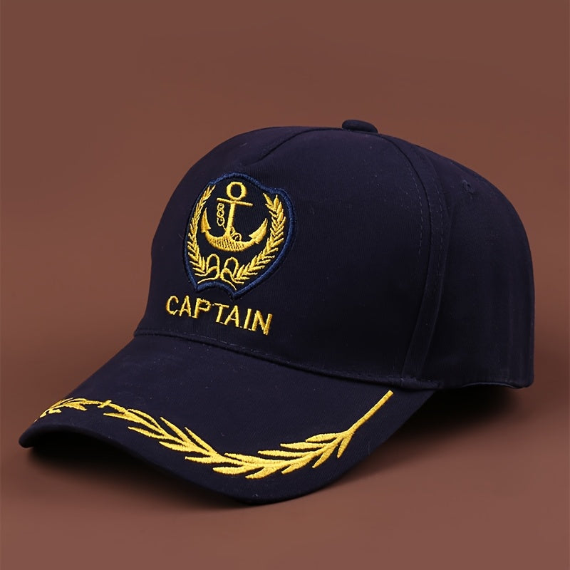 One Fashionable Casual Boat Anchor Baseball Cap Unisex Hat Adjustable Outdoor Portable Visor