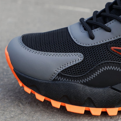 Men's Stylish & Durable Sneakers - Comfortable, Non-Slip Lace-Up Sneakers for Outdoor Activities, Breathable Fabric, All-Season Wear