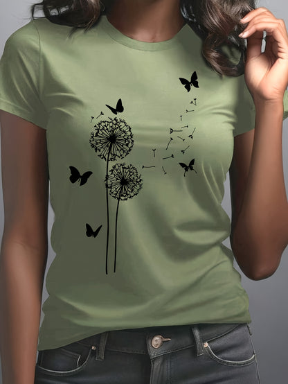 Women's Elegant Fashion Print T-Shirt