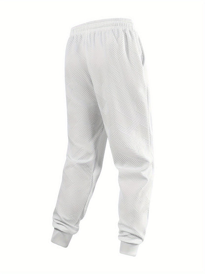 2pcs Autumn New Texture Men's Sportswear Set, Hoodie and Drawstring Pants with Pocket Contrast Design, Lightweight for Outdoor Sports and Casual Wear