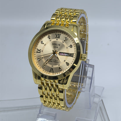 An Ideal Choice For A Birthday Gift, Holiday Gift, Or Gift For A Brand Luxury Night Light Sports Leisure Travel Business Electronic Movement Automatic Commercial Watch, With A New Stainless Steel Strap Men's Quartz Watch Date
