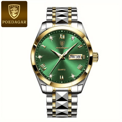 Luminous Calendar Men's Quartz Watch Business Sports Teenagers Trend Stainless Steel Student Wristwatches, Ideal choice for Gifts Christmas Gift Valentine's Day