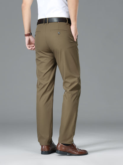 Men'S Business Casual Straight-Leg Pants for Summer