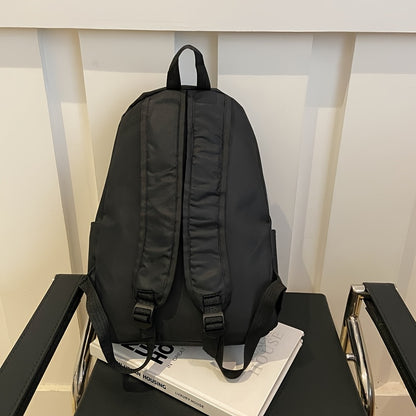1pc Large Capacity Foldable Backpack - Lightweight Business Laptop Bag with Zipper Closure, Adjustable Shoulder Straps (Up to 50cm), Spacious Main Compartment - Durable Polyester Backpack for Men, Professionals, Students - Tr