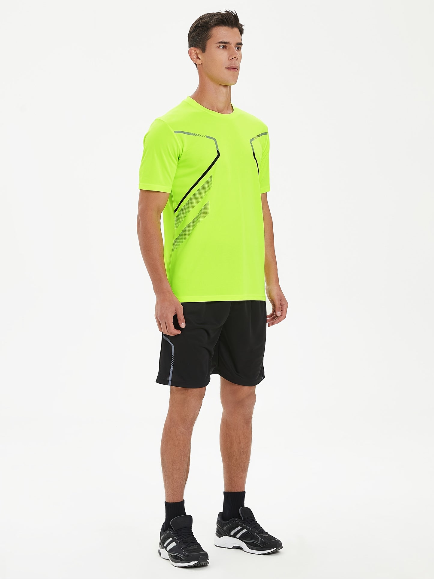 Men'S Lightweight Running Set - Breathable, Quick-Dry Athletic Wear with Zipper Pockets, Ideal for Outdoor Fitness & Training, Casual Sportswear|Casual Sportswear, Athletic Wear