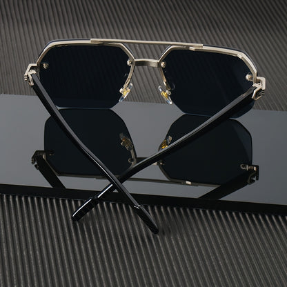 Unisex Retro Metal Frame Fashion Glasses with Gradient Lenses - Classic Round Frame, Lightweight & Durable for Daily Wear, Parties, Gift Giving