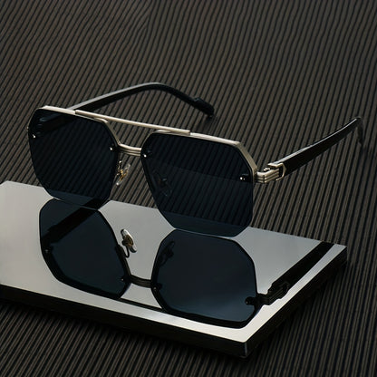 Unisex Retro Metal Frame Fashion Glasses with Gradient Lenses - Classic Round Frame, Lightweight & Durable for Daily Wear, Parties, Gift Giving