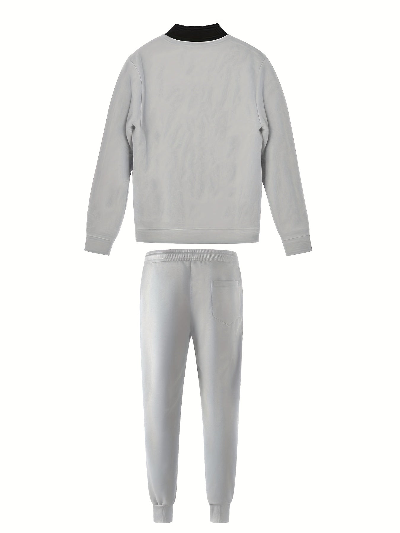 Spring and Autumn Men's Casual Sport Solid Color Suit