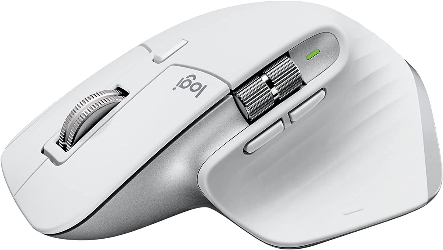 Logitech MX Master 3S - Wireless Performance Mouse with Ultra-Fast Scrolling, Ergo, 8K DPI, Track on Glass, Quiet Clicks, USB-C, Bluetooth, Windows, Linux, Chrome - Graphite