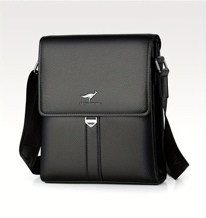 [Compact Size] Men's Crossbody Bag, Trendy Business Briefcase, Shoulder Messenger Bag for Travel and Work, Professional Document Carrier | Minimalist Briefcase | Secure Zip Closure