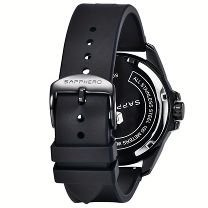 SAPPHERO Men's Luxury Watch - Stainless Steel Case & Band, 50m Waterproof, Analog Display with Date Window, Everyday & Formal Watch for Swimming, Business, Gifts - Affordable Luxury Wristwatch, Business Wristwatch, Sporty Ele