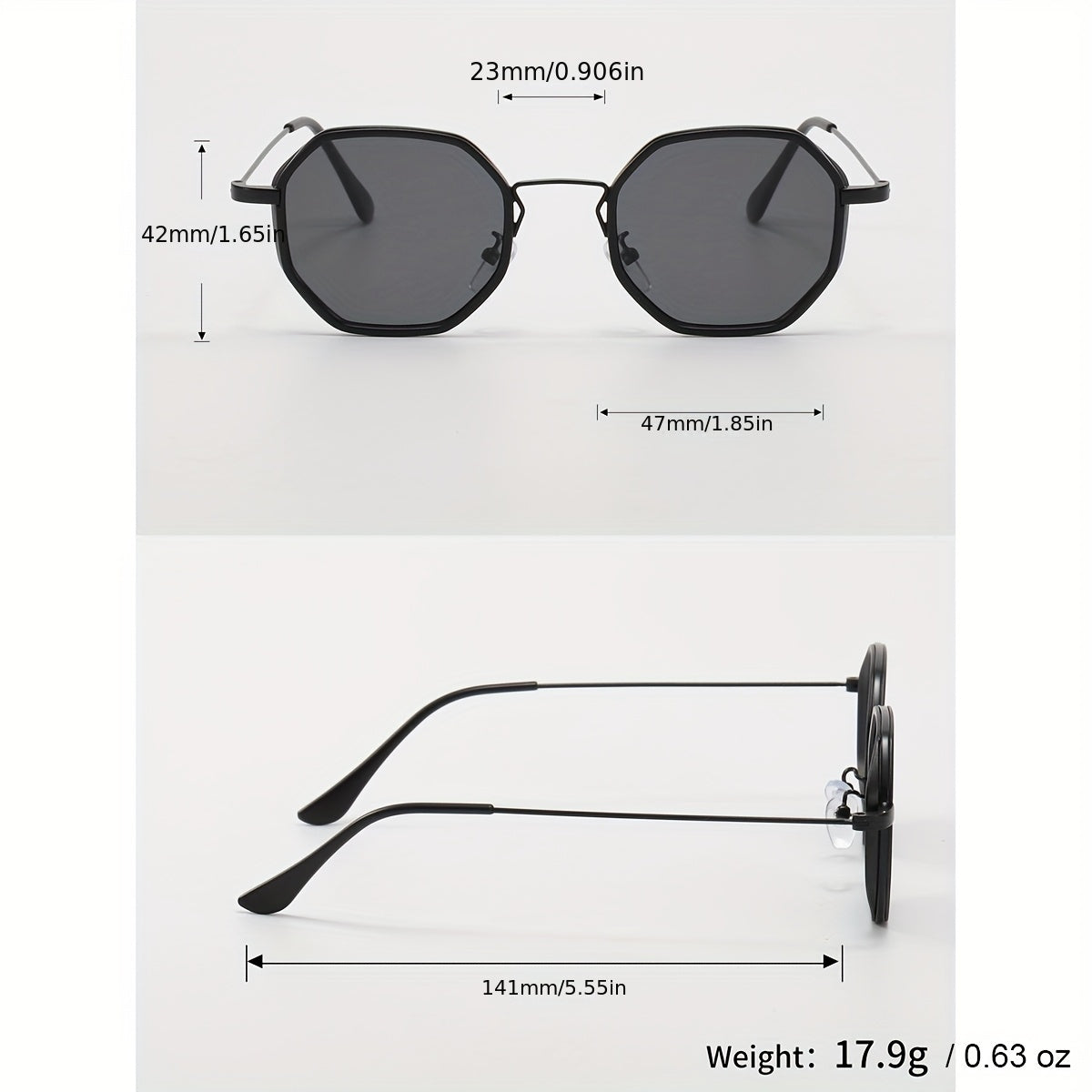 1 Pair of Men'S Geometric Copper Alloy Fashion Glasses with Red Lenses - Casual & Trendy, Ideal for, Daily Wear, and Holiday Gifts, Holiday Fashion Glasses|Sleek Metal Frame Glasses|Polycarbonate Lenses, Glasses