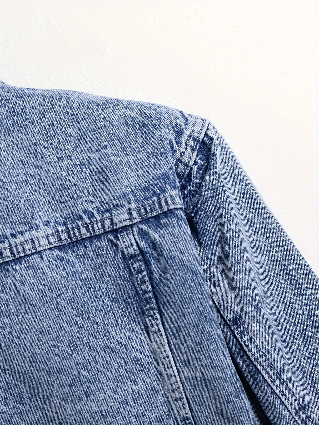 Men's Denim Jacket, Turn-Down Collar, Regular Fit Classic Design Denim Coat For Spring & Autumn