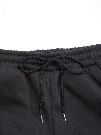 Classic Men's Athletic 2Pcs Tracksuit Set Casual Full-Zip Sweatsuits Long Sleeve Hoodie And Jogging Pants Set For Gym Workout Running