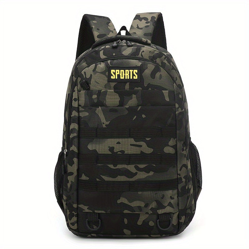 Sleek Urban, Men's Versatile Backpack for Travel, Camping & Cycling - Large Capacity, Business Laptop Compartment, Durable Nylon