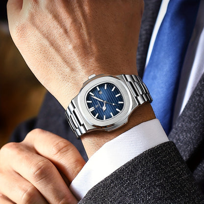 POEDAGAR New Men's Watch With Luminous Calendar, Trendy For Students, Cool And Hot Sale Quartz Wristwatch