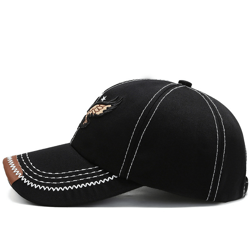 Unisex Fashion Cool 3D Eagle Embroidered Baseball Hat, Adjustable Sun Protection Casual Sports Sun Hat For Women & Men