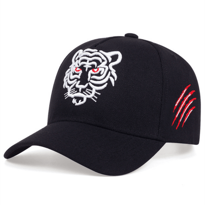 Valentine'S Day New Tiger Embroidered Baseball Cap Summer Recreational Trucker Cap