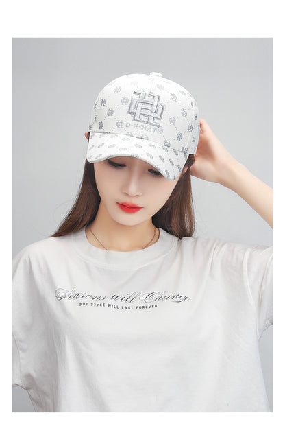 Gāo Dàng Jīng Gōng Mǎn Yìn Cì Xiù Mào Zi Nán Nǚ Shì Kě Tiáo Jié Zhē Yáng Fáng Shài Yā Shé Mào Bàng Qiú Mào