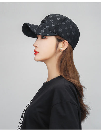Gāo Dàng Jīng Gōng Mǎn Yìn Cì Xiù Mào Zi Nán Nǚ Shì Kě Tiáo Jié Zhē Yáng Fáng Shài Yā Shé Mào Bàng Qiú Mào