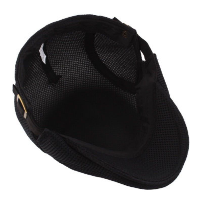 Summer Men News Breathable Cap Hat Mesh Cabbie Golf Driving Sun Flat Beret Black White Gray Beige Hats Caps Visors