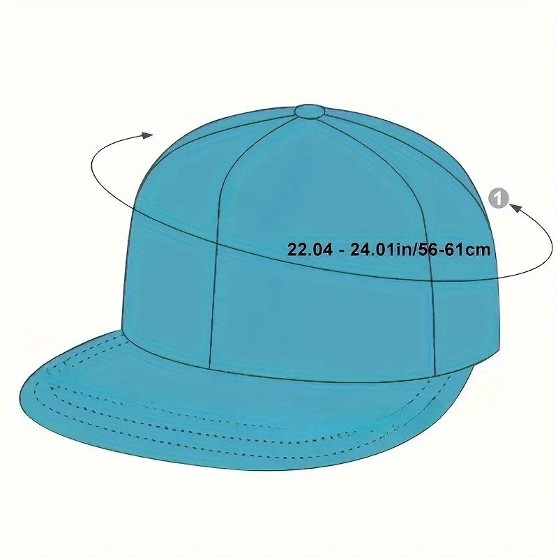 1pc Men's Hip Hop Baseball Cap, Snapback Cap