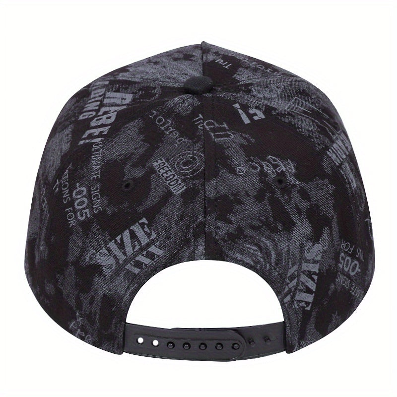 1pc Men's Hip Hop Baseball Cap, Snapback Cap