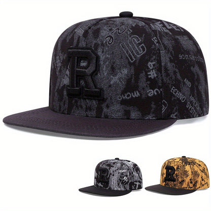 1pc Men's Hip Hop Baseball Cap, Snapback Cap