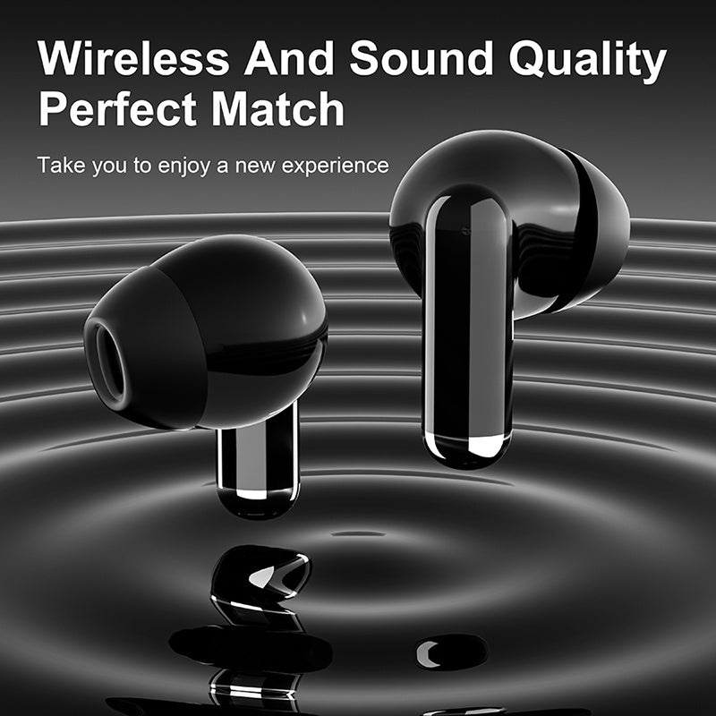 ANKRIYUL Wireless 5.3 Wireless Sport Earbuds, TWS Stereo with LED Digital Display, Touch Control, 10W Max Power, USB-C Charging, Protective Case for Phone, Black, Active Lifestyle Audio, Modern Headphones, Durable Headphones