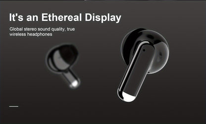 ANKRIYUL Wireless 5.3 Wireless Sport Earbuds, TWS Stereo with LED Digital Display, Touch Control, 10W Max Power, USB-C Charging, Protective Case for Phone, Black, Active Lifestyle Audio, Modern Headphones, Durable Headphones