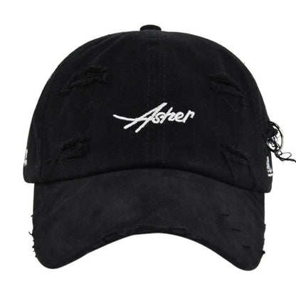 1pc of Retro Torn Baseball Cap, Faded And Worn Dad Hats with Letter Embroidery, Unisex Hip Hop Sun Hats Suitable for Both Women And Men.