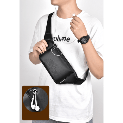 Men'S Large Capacity Trendy Chest Bag, Casual Sports Crossbody Bag, Stylish Men'S Backpack.