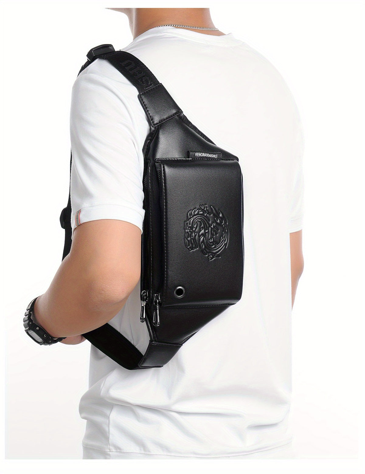 Men'S Large Capacity Trendy Chest Bag, Casual Sports Crossbody Bag, Stylish Men'S Backpack.