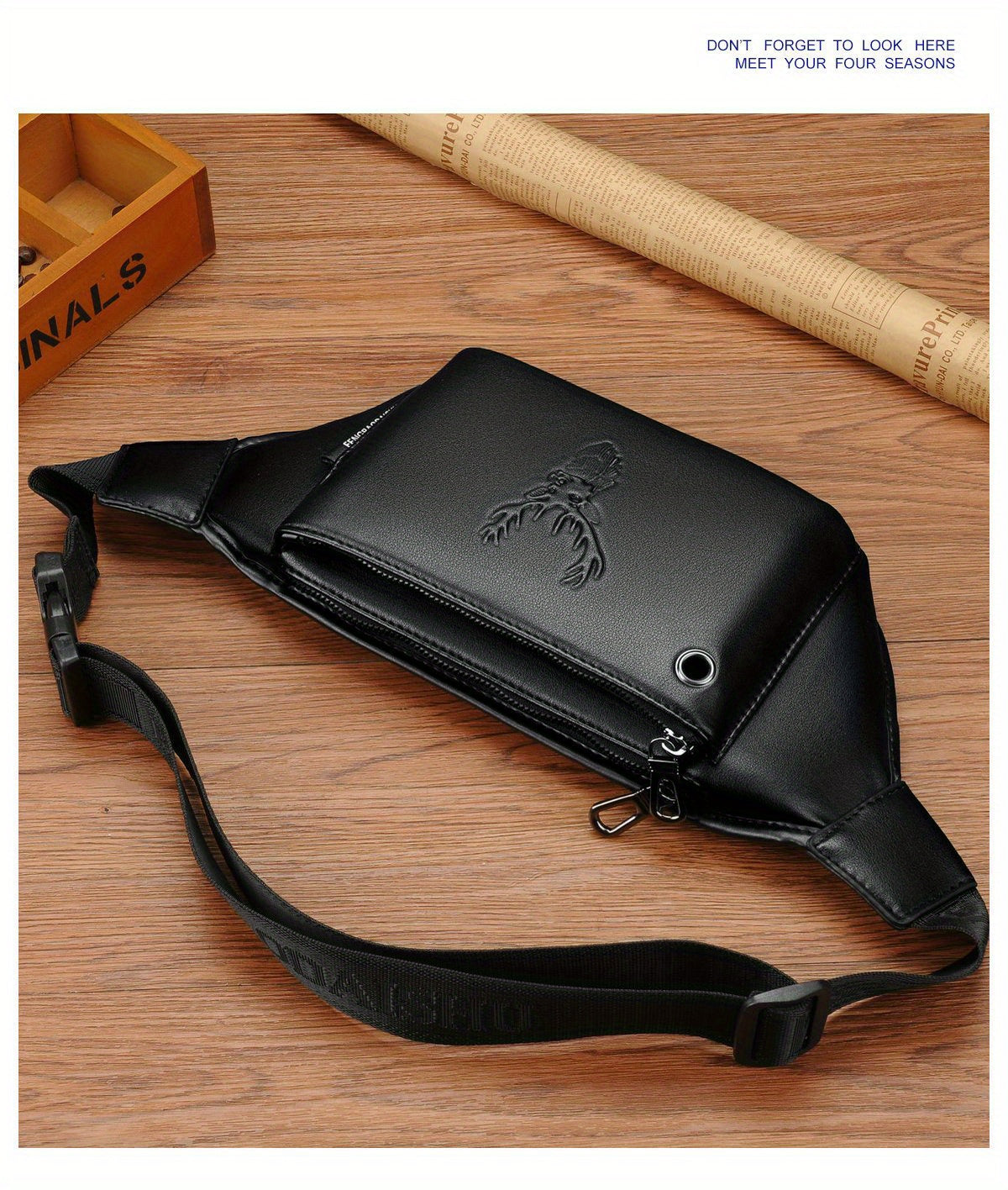 Men'S Large Capacity Trendy Chest Bag, Casual Sports Crossbody Bag, Stylish Men'S Backpack.