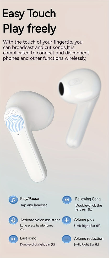 New Wireless Earphones With Ultra-long Battery Life Sports Game Mini Dual Stereo In-Ear Universal Earbuds