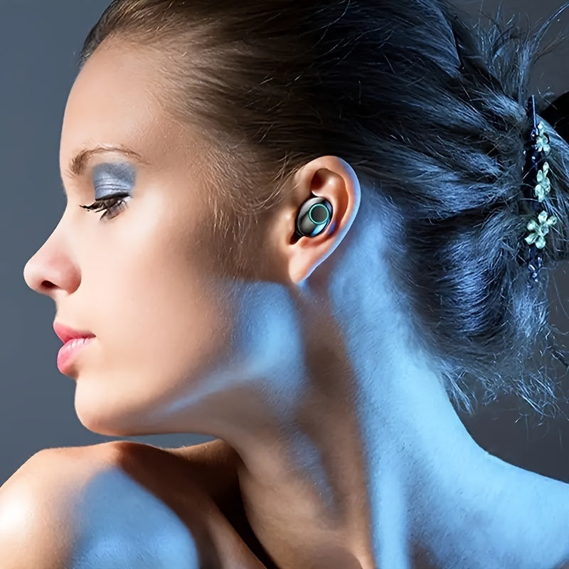 TWS Wireless Earbuds with LED Display, Noise Reduction, In-Ear Sports Gaming Headphones, Long Battery Life, High-Fidelity Sound, 2025 Model, Emergency Phone Charging Feature, 800mAh Lithium Battery, USB-C, for Android Phones,