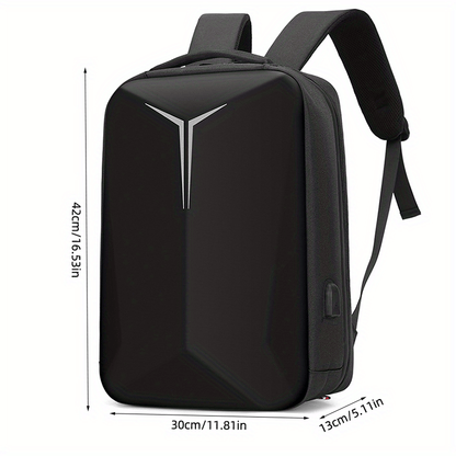 Hard shell business backpack for men, 15.6-inch laptop backpack, multifunctional travel backpack, night reflective strip design, commuting computer bag, Men's document backpack gift