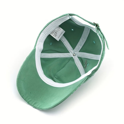 Distressed Baseball Cap - Soft Top, Sun Protection, Retro Street Style, Lightweight Polyester, Adjustable Fit for Men and Women, Perfect for Spring and Autumn, Spring Cap | Retro Streetwear | Lightweight Cap