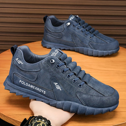 Men's Slip-On/Lace-Up Casual Shoes - All-Season Non-Slip Cushioned PVC Sole, Low-Top Athletic Sneakers Grey/ for Gym, Office, Everyday - Durable Canvas Upper & Non-Slip Grip Outsole, Grip Enhancing Footwear, Comfortable Lined