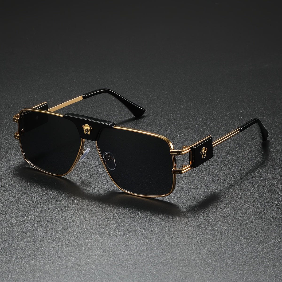 Stylish Cool Bull Head Fashion Glasses, Multi-Frame Double Bridge Eyewear, Ideal for Photography and Gifting