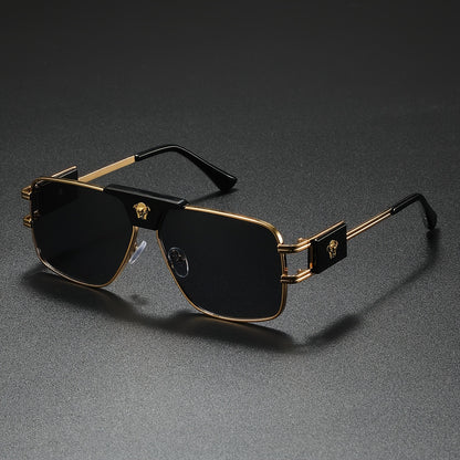 Stylish Cool Bull Head Fashion Glasses, Multi-Frame Double Bridge Eyewear, Ideal for Photography and Gifting